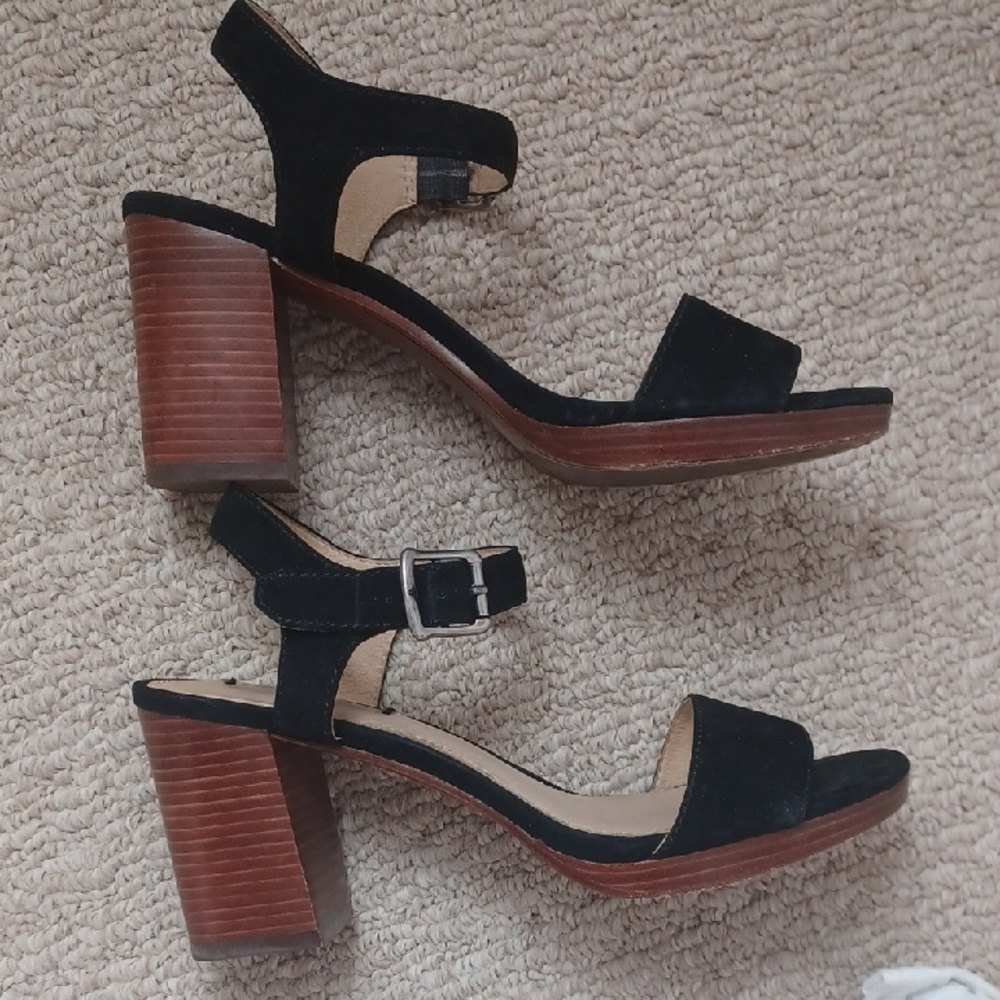Frye Black Suede Women's Sandals - Picture 4 of 4